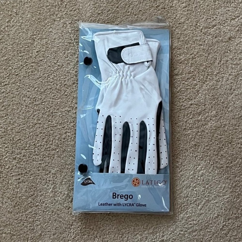 Brand New Pair of Latigo Equestrian Riding Leather Gloves Size 8